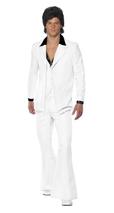 70s Disco Dancer Suit Costume White