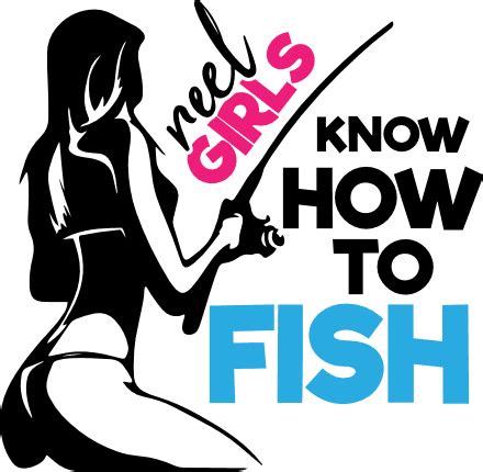 Fishing Girl Free SVG Files SvgHeart