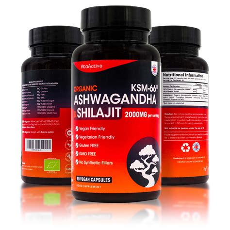 Organic Ashwagandha KSM Shilajit Mg Of Ashwagandha KSM And Shilajit Per Capsule