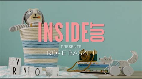 Diy Decorating How To Make A Quick And Easy Rope Basket Youtube