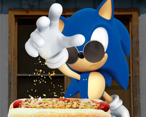 When Your Chili Dog Needs Extra Flavor Im Dead Sonic Sonic The