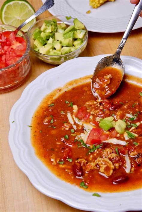 Turkey Chili Soup Mias Cucina
