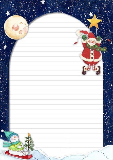 Cliquer sur les vignettes pour imprimer les pages au format pdf. Papier à Lettre Noel à Imprimer Gratuit Format A4 - Template Exemple de Lettre