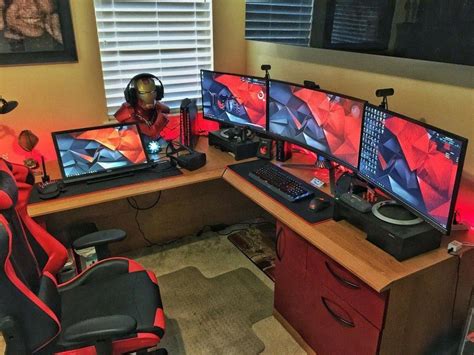 Of course, you can use it for. #computerdeskideasmonitor | Game room, Game room design ...