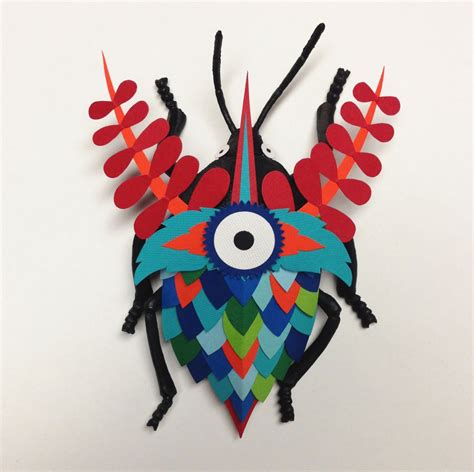 Papercut Insect By Ashley Gierke Artisanats Dinsecte Animaux En