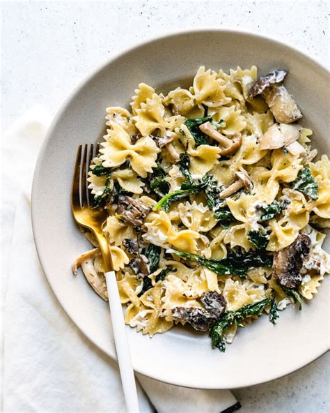 Mushroom Pasta with Goat Cheese – A Couple Cooks