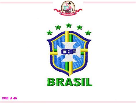 Matriz de Bordado Brasão Cbf Logo Time Futebol Elo