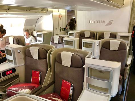 Luxurious Travel Iberia Business Class Seats Upon Boarding