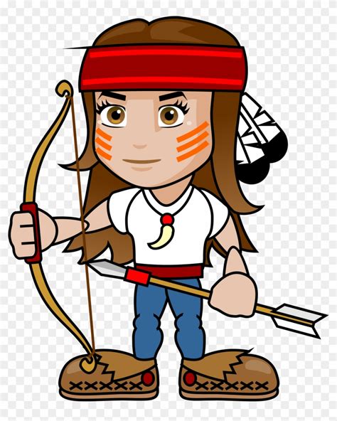 Clipart Cartoon Hunter With Bow And Arrow Hd Png Download