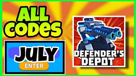 July 2022 All Working Codes Defenders Depot Roblox Defenders Depot