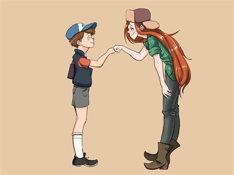 Dipper And Wendy By Krowfromdeviantart On