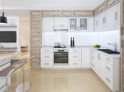 In cottage kitchens, space can often be limited, to make them feel more spacious and airy opt for base cabinets only with shelves above, and if you're wondering what colour to paint them, you can't go wrong with a timeless sage green. How to Go Modern with White Shaker Cabinets - Best Online ...