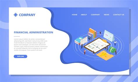 Free Vector Financial Administration Concept For Website Template Or