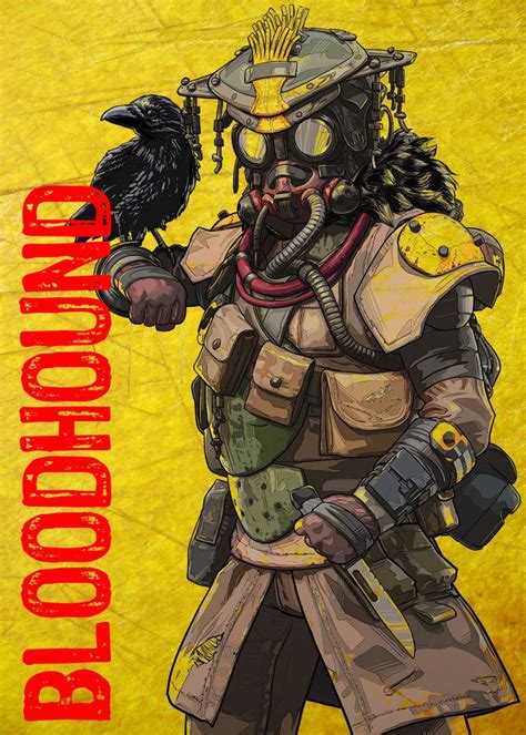 Bloodhound Apex Legends Character Poster Displate Poster By Scar