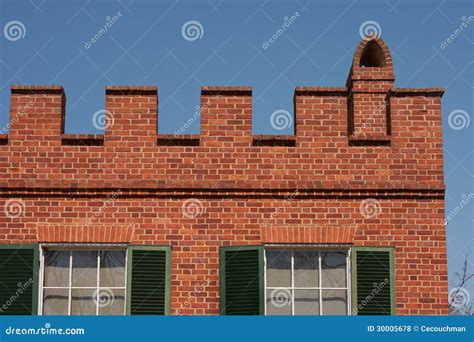 Parapet On Brick House Stock Photography 30005678