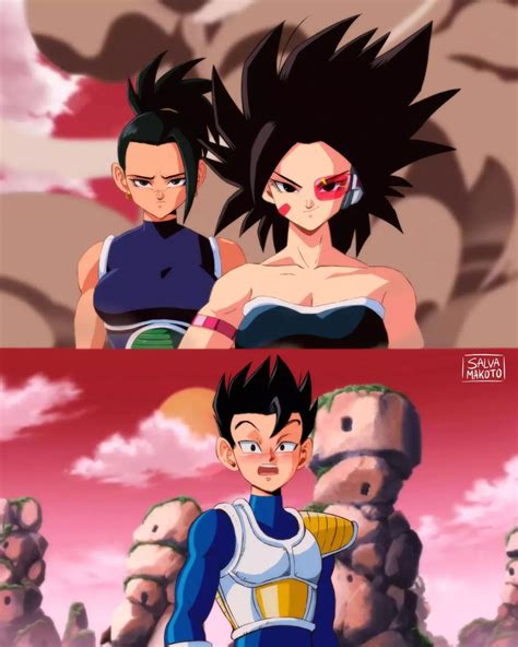 Dragon Ball Super Fanart Viste A Caulifa Kale Y Cabba Como Bardock Broly Y Vegeta Código