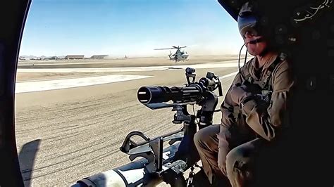 Uh 1y Venom Crew Chiefs In Action Door Gunner And Cas Ops Youtube