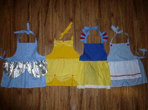 Childs Custom Princess Or Character Theme Dress Up Apron Of Your Choice