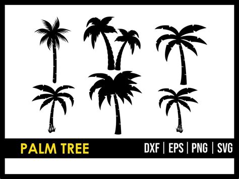 Sculpting Forming Palm Tree Charleston Cuttable Design SVG PNG DXF