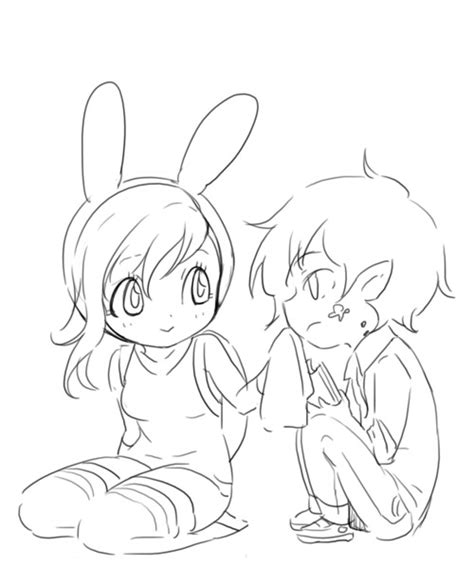 Adventure time coloring pages fionna and cake. Fionna & Marshall - Marshall Lee Fan Art (34173097) - Fanpop