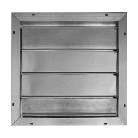broan 16 75 in x 16 75 in aluminum automatic gable square mount louvered shutter attic vent