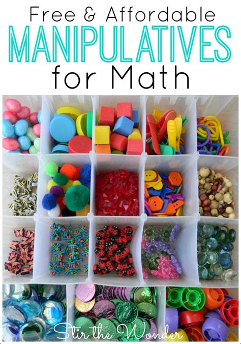 Cook up a pack of spaghetti noodles. Free & Affordable Math Manipulatives | Stir The Wonder