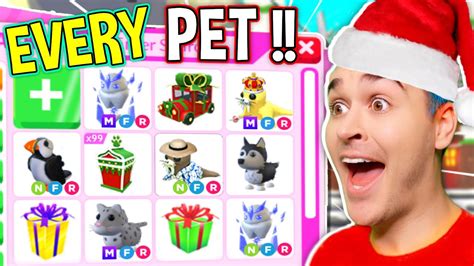 Unlocking Every Pet In The Adopt Me Winter Update Roblox Adopt Me