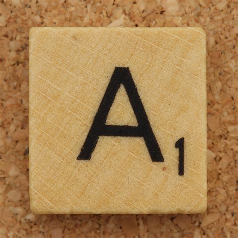 Wood Scrabble Tile A Leo Reynolds Flickr