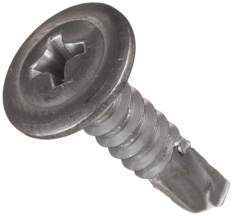 410 Stainless Steel Self Drilling Screw Plain Finish Pack Of 50 12