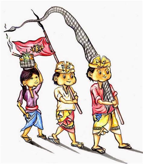 Gambar Kartun Orang Hindu Sembahyang 46 Koleksi Gambar