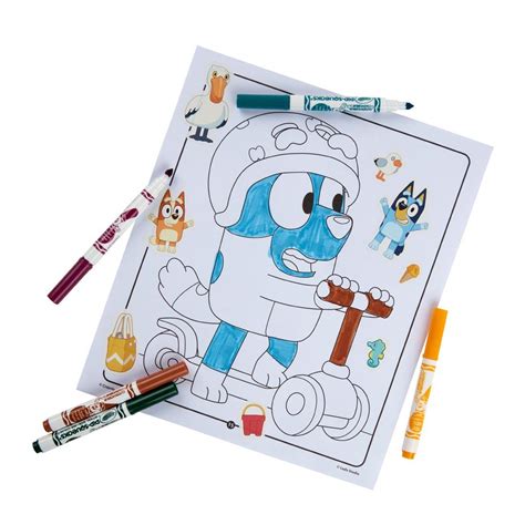 Bluey Color And Sticker Activity Set United Art And Education