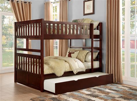 Galen Cherry Full Over Full Bunk Bed Kanes Furniture
