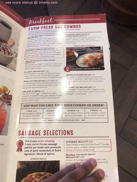 3 мин и 52 сек. Online Menu of Bob Evans Restaurant, Taylor, Michigan ...