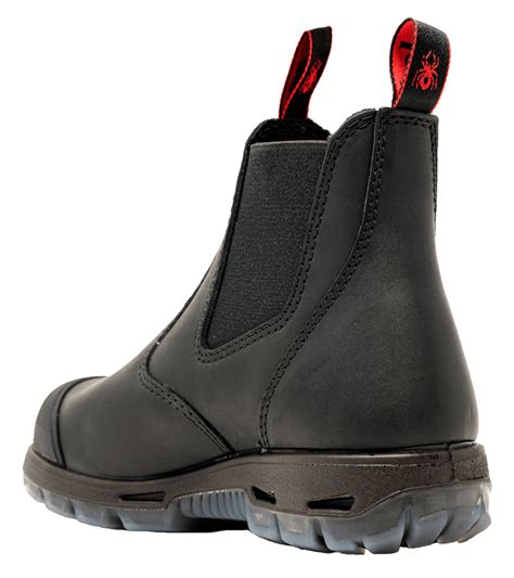 Redback Boots Black Hd Safety Boot With Scuff Cap Usbbksc Redback