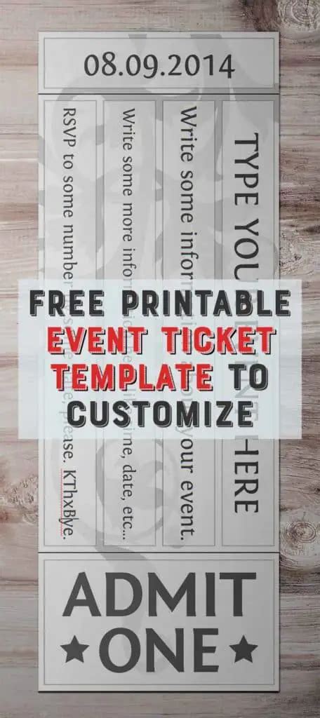 Free Event Ticket Template Pdf Templates Jotform