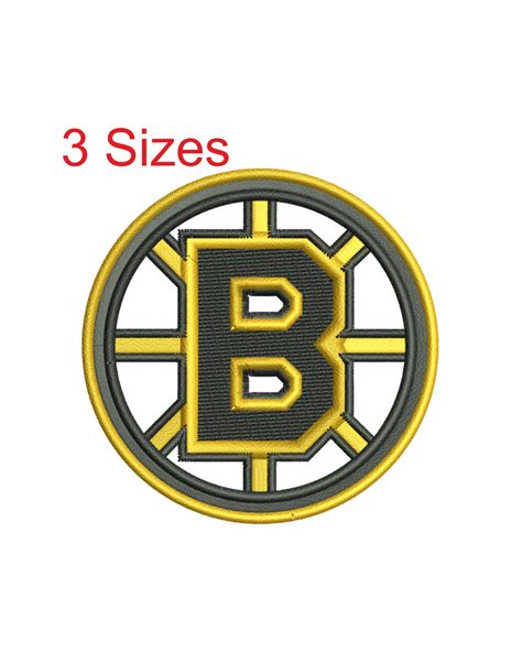 Boston Bruins Logo Embroidery Design Boston Bruins Pes File Etsy