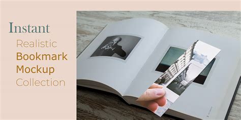 Download Instant - Bookmark Mockup Free Personal Commercial Use on ...