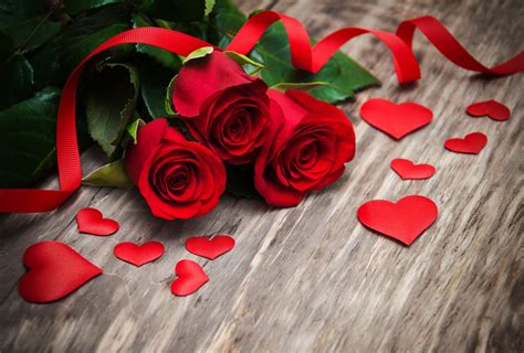 Wallpaper Id 1800757 Valentine S Day Romantic Flowers Red Love