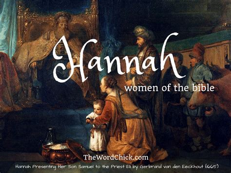 Women Of The Bible Hannah The Word Chick