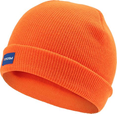 Aykrm Orange Hat Orange Fleece Hat Thinsulate Hat Orange Hi Visibility