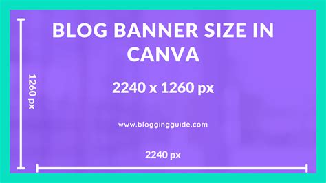 Canva Size Guide Blogging Guide