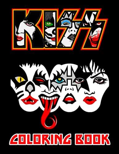 Kiss Coloring Book Interesting Coloring Book Suitable For All Ages