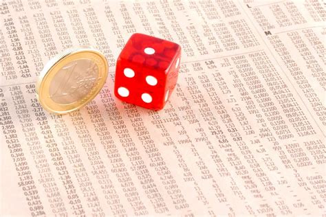 Euro Coins Red Dice Financial Newspaper Stock Photos Free And Royalty