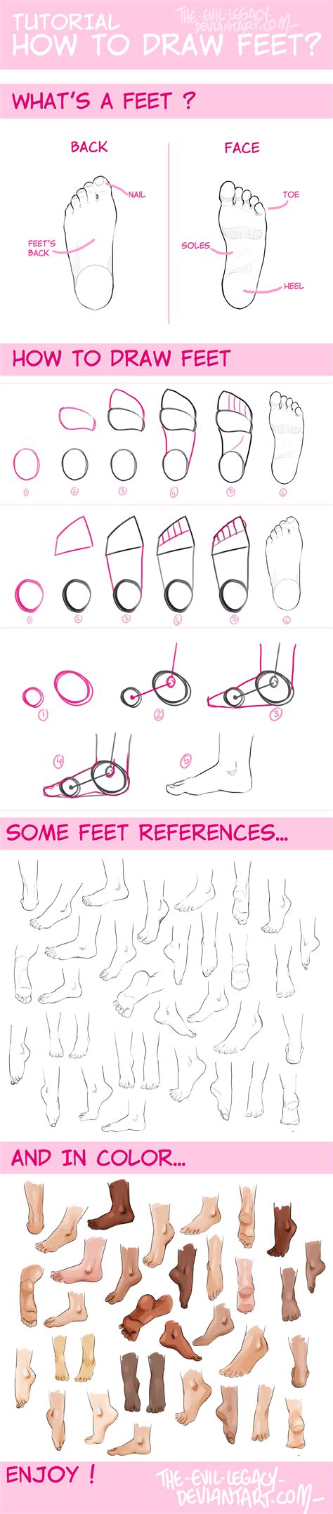 Tuto How To Draw Feet By The Evil Legacy On Deviantart