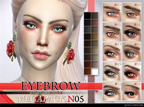 Sims 4 Ccs The Best Eyebrow Mega Pack By Pralinesims