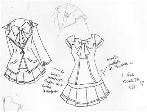 Spruch Bilder Cute Anime Girl School Uniform Drawing