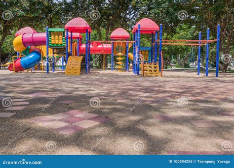 Colorful Playground In The Park Stock Image Image Of Playing