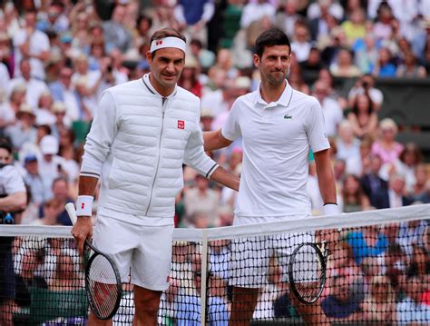 Roger Federer Vs Novak Djokovic Live Score Wimbledon Final In Pictures