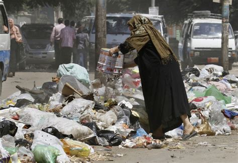 A Test Looms For Egypts New Leader Garbage The Times Of Israel