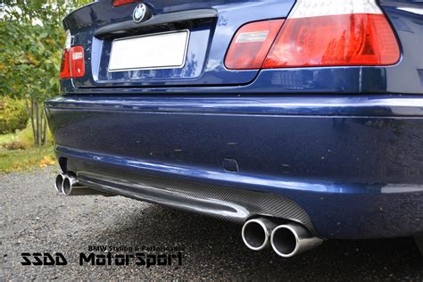 E46 3 Series Msport Quad Exhaust Carbon Rear Diffuser Ssdd Motorsport Ltd